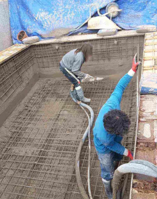 obras en piscina